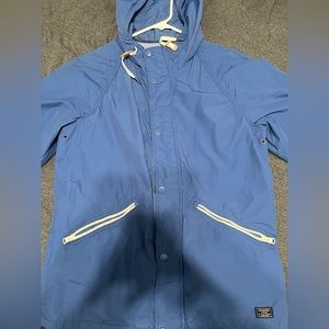 Abercrombie & Fitch Men’s Blue Rain Coat XS